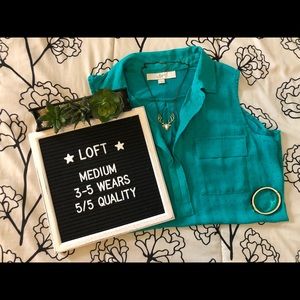 [ LOFT ] Polka Dot Collared Shell